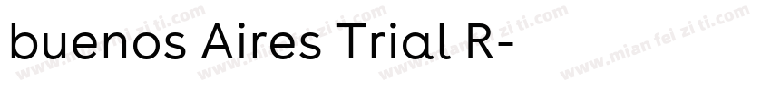 buenos Aires Trial R字体转换